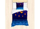 Abakuhaus Set Copripiumino Nottocean Per Letti Singoli, Stile Carta Ritagliata, Anti-Acari, Adatto A Chi Soffre Di Allergie, Con Federa, 135 Cm X 200 Cm - 80 X 80 Cm, Quarzo E Multicolore