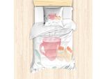 Abakuhaus Set Copripiumino Per Letto Singolo, Acquerello Scones Cup, Antiacaro, Adatto A Chi Soffre Di Allergie, Con Federa, 135 Cm X 200 Cm - 80 X 80 Cm, Buckellachs