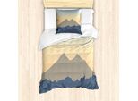 Abakuhaus Set Copripiumino Per Letto Singolo Antilope, Hills Con Open Sky Kunst, Antiacaro, Adatto A Chi Soffre Di Allergie, Con Federa, 135 Cm X 200 Cm - 80 X 80 Cm, Multicolore