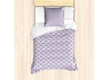 Abakuhaus Set Copripiumino Astratto Per Letti Singoli, Nuvole Colorate Grunge, Antiacaro, Adatto A Chi Soffre Di Allergie, Con Federa, 135 Cm X 200 Cm - 80 X 80 Cm, Rosa-Verde