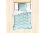 Abakuhaus Set Copripiumino Per Letto Singolo, Uccelli In Stile Cartone Animato, Antiacaro, Adatto A Chi Soffre Di Allergie, Con Federa, 135 Cm X 200 Cm - 80 X 80 Cm, Blu Multicolore