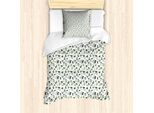 Set Copripiumino Abakuhaus Olive Per Letti Singoli, Foglie Botaniche, Antiacaro, Adatto A Chi Soffre Di Allergie, Con Federa, 135 Cm X 200 Cm - 80 X 80 Cm, Multicolore