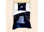 Abakuhaus Set Copripiumino Nottocean Per Letti Singoli, Eisberg Reflexion Himmel, Antiacaro, Adatto A Chi Soffre Di Allergie, Con Federa, 135 Cm X 200 Cm - 80 X 80 Cm, Skyblue Multicolor