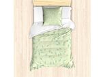 Abakuhaus Set Copripiumino Per Letti Singoli, Foglie Di Vite Astratte Ivy, Antiacaro, Adatto A Chi Soffre Di Allergie, Con Federa, 135 Cm X 200 Cm - 80 X 80 Cm, Verde Salvia Verde