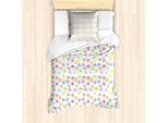 Set Copripiumino Abakuhaus Per Letti Singoli, Colori Vivaci Con Motivi Floreali, Antiacaro E Anallergico, Con Federa, 135 Cm X 200 Cm - 80 X 80 Cm, Multicolore