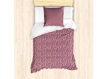 Abakuhaus Set Copripiumino Per Letti Singoli, Motivo Floreale Con Boccioli Di Rosa, Antiacaro E Anallergico, Con Federa, 135 Cm X 200 Cm - 80 X 80 Cm, Rosa Pallido E Grigio Antracite