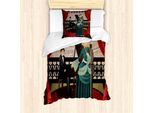 Abakuhaus Set Copripiumino Per Letti Singoli, Cantante E Pianista, Antiacaro, Adatto A Chi Soffre Di Allergie, Con Federa, 135 Cm X 200 Cm - 80 X 80 Cm, Multicolore