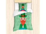 Abakuhaus Set Copripiumino Per Letto Singolo, Happy Vibrant Holiday Feels, Antiacaro, Adatto A Chi Soffre Di Allergie, Con Federa, 135 Cm X 200 Cm - 80 X 80 Cm, Multicolore