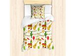 Abakuhaus Set Copripiumino Cinco De Mayo Per Letti Singoli, Elementi Folk Messicani, Antiacaro, Adatto A Chi Soffre Di Allergie, Con Federa, 135 Cm X 200 Cm - 80 X 80 Cm, Multicolore