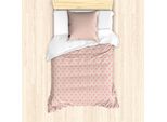 Abakuhaus Set Copripiumino Nostalgico Per Letti Singoli, Damasco Floreale, Antiacaro, Adatto A Chi Soffre Di Allergie, Con Federa, 135 Cm X 200 Cm - 80 X 80 Cm, Pale Rubin Eggshell