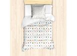 Abakuhaus Set Copripiumino Per Letti Singoli, Insetti Colorati E Stelle, Antiacaro, Adatto A Chi Soffre Di Allergie, Con Federa, 135 Cm X 200 Cm - 80 X 80 Cm, Multicolore