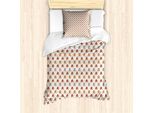 Abakuhaus Set Copripiumino Per Letti Singoli Pfeil, Decorazioni Colorate, Antiacaro, Adatto A Chi Soffre Di Allergie, Con Federa, 135 Cm X 200 Cm - 80 X 80 Cm, Champagne Multicolor
