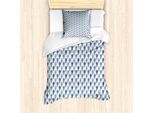 Abakuhaus Set Copripiumino Per Letto Singolo, Linea Creative, Motivo Piume, Antiacaro, Adatto A Chi Soffre Di Allergie, Con Federa, 135 Cm X 200 Cm - 80 X 80 Cm, Multicolore