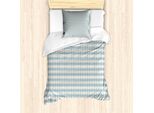 Abakuhaus Set Copripiumino Dai Colori Tenui Per Letti Singoli, Motivo A Rombi, Antiacaro E Anallergico, Con Federa, 135 Cm X 200 Cm - 80 X 80 Cm, Blu Ardesia Chiaro Eggshell
