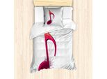Abakuhaus Set Copripiumino Per Letto Singolo, Motivo Flourishes, Antiacaro, Adatto A Chi Soffre Di Allergie, Con Federa, 135 Cm X 200 Cm - 80 X 80 Cm, Marrone Rossiccio Albicocca