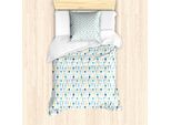Abakuhaus Set Copripiumino Per Letti Singoli, Disegni Di Barbabietole E Carote, Antiacaro, Adatto A Chi Soffre Di Allergie, Con Federa, 135 Cm X 200 Cm - 80 X 80 Cm, Bianco Multicolore
