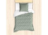 Abakuhaus Entomologia Set Copripiumino Per Letti Singoli, Diverse Specie Di Insetti, Antiacaro, Adatto A Chi Soffre Di Allergie, Con Federa, 135 Cm X 200 Cm - 80 X 80 Cm, Blu Ardesia E Verde Mandorla