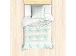 Abakuhaus Set Copripiumino Per Letto Singolo, Motivo Marino Estivo, Antiacaro, Adatto A Chi Soffre Di Allergie, Con Federa, 135 Cm X 200 Cm - 80 X 80 Cm, Turchese Terra Giallo