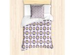 Abakuhaus Set Copripiumino Geometrico Per Letti Singoli, Cerchi In Arte Whirlpool, Antiacaro, Adatto A Chi Soffre Di Allergie, Con Federa, 135 Cm X 200 Cm - 80 X 80 Cm, Multicolore