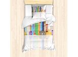 Abakuhaus Singapore Set Copripiumino Per Letto Singolo, Panorama Dei Monumenti Della Città, Antiacaro, Adatto A Chi Soffre Di Allergie, Con Federa, 135 Cm X 200 Cm - 80 X 80 Cm, Multicolore