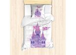 Abakuhaus Set Copripiumino Per Letto Singolo, Wonder Tale Princess Sky, Antiacaro, Adatto A Chi Soffre Di Allergie, Con Federa, 135 Cm X 200 Cm - 80 X 80 Cm, Rosa Lavanda