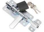 Kotarbau® Catenaccio 150 Mm Zincato Con Lucchetto Robusto Argento Universale