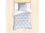 Abakuhaus Set Copripiumino Dai Colori Tenui Per Letti Singoli, Disegni Floreali Scarabocchiati, Antiacaro, Adatto A Chi Soffre Di Allergie, Con Federa, 135 Cm X 200 Cm - 80 X 80 Cm, Multicolore
