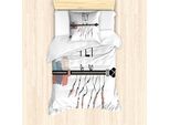 Abakuhaus Set Copripiumino Per Lettini Singoli, Motivo Freccia Nativa, Antiacaro, Adatto A Chi Soffre Di Allergie, Con Federa, 135 Cm X 200 Cm - 80 X 80 Cm, Multicolore Grigio Antracite