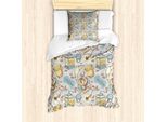 Set Copripiumino Abakuhaus Per Letti Singoli, FlüChtig Gipfeli Roses, Antiacaro, Adatto A Chi Soffre Di Allergie, Con Federa, 135 Cm X 200 Cm - 80 X 80 Cm, Multicolore