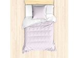 Abakuhaus Set Copripiumino Paradiesvogel Per Letti Singoli, Motivo Floreale, Antiacaro, Adatto A Chi Soffre Di Allergie, Con Federa, 135 Cm X 200 Cm - 80 X 80 Cm, Lilla Chiaro Bianco