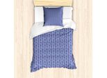 Abakuhaus Set Copripiumino Per Letti Singoli, Motivi Floreali Boho, Antiacaro E Anallergico Con Federa, 135 Cm X 200 Cm - 80 X 80 Cm, Ceil Blu Multicolore