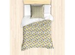 Abakuhaus Set Copripiumino Dai Colori Tenui Per Letti Singoli, Quadrati Arrotondati, Antiacaro, Adatto A Chi Soffre Di Allergie, Con Federa, 135 Cm X 200 Cm - 80 X 80 Cm, Multicolore