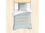 Abakuhaus Entomologia Set Copripiumino Per Letti Singoli, Farfalle Simmetriche, Antiacaro, Adatto A Chi Soffre Di Allergie, Con Federa, 135 Cm X 200 Cm - 80 X 80 Cm, Bianco Blu Cadetto Marrone Chiaro