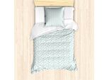 Set Copripiumino Abakuhaus Marine Per Letti Singoli, Tonalità Pastello Nautiche, Antiacaro, Adatto A Chi Soffre Di Allergie, Con Federa, 135 Cm X 200 Cm - 80 X 80 Cm, Pale Seafoam E Bianco