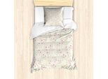 Abakuhaus Set Copripiumino Per Letto Singolo, Pastellkunst Chestnut Flowers, Antiacaro, Adatto A Chi Soffre Di Allergie, Con Federa, 135 Cm X 200 Cm - 80 X 80 Cm, Eischale Marigold