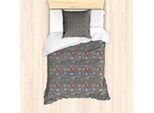Set Copripiumino Abakuhaus Per Letti Singoli, Tema Natalizio, Antiacaro, Adatto A Chi Soffre Di Allergie, Con Federa, 135 Cm X 200 Cm - 80 X 80 Cm, Multicolore