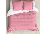 Set Copripiumino Abakuhaus In Stile Orientale, Motivo Tradizionale Semplice E Ripetitivo Con Stampe Arabe A Quadrifoglio, 200 X 200 Cm + 80 X 80 Cm, Rosa Pastello E Bianco