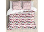 Abakuhaus Set Copripiumino Per Letti Singoli, Tulipani E Roselline Folcloristici, Antiacaro, Adatto A Chi Soffre Di Allergie, Con Federa, 200 Cm X 200 Cm - 80 X 80 Cm, Multicolore