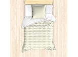 Abakuhaus Set Copripiumino Per Letti Singoli, Dainty Insetti Volanti, Antiacaro Adatto A Chi Soffre Di Allergie Con Federa, 135 Cm X 200 Cm - 80 X 80 Cm, Cachi Bianco