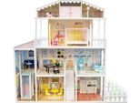 4Iq Grande Casa Delle Bambole In Legno Monika Con Ascensore 148X36X133 Cm