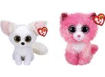 Ty - Stofftiere - Beanie Boo's - Phoenix Fox & Reagan Cat