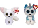 Ty - Stofftiere - Beanie Boo's - Phoenix Fox & Helena Husky