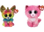 Ty - Animali Di Peluche - Beanie Boo's - Yips Chihuahua E Reagan Cat