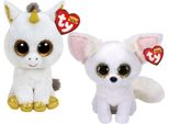 Ty - Stofftiere - Beanie Boo's - Unicorno Pegasus E Volpe Phoenix
