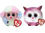 Ty - Stofftiere - Teeny Puffies - Barboncino Arcobaleno & Principessa Husky