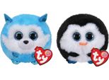Ty - Stofftiere - Teeny Puffies - Principe Husky E Pinguino Waddles