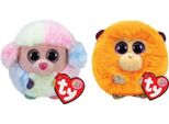 Ty - Stofftiere - Teeny Puffies - Barboncino Arcobaleno E Scimmietta Di Cocco