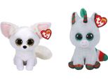 Ty - Stofftiere - Beanie Boo's - Phoenix Fox E Unicorno Di Natale