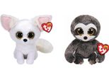 Ty - Peluche - Beanie Boo's - Phoenix Fox & Dangler Sloth