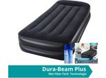 Intex Pillow Rest Raised - Materasso Ad Aria - Singolo - Con Kit Di Riparazione E Pompa Incorporata - 191X99X42 Cm - Pvc - Blu